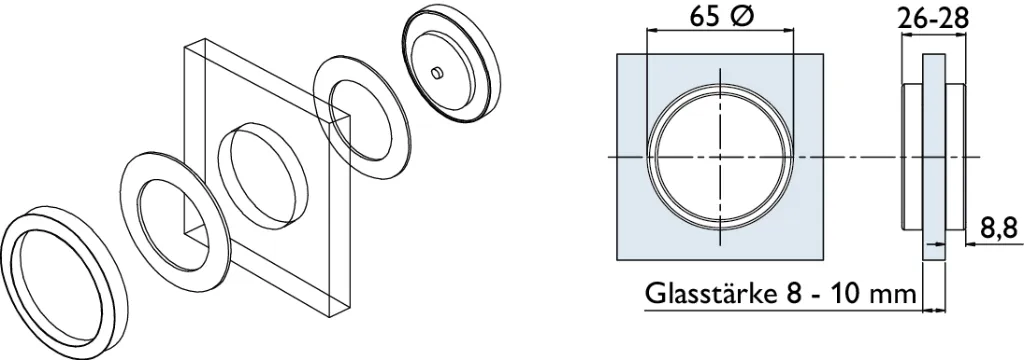 Griffmuschelpaar für Schiebetüren, rund.webp