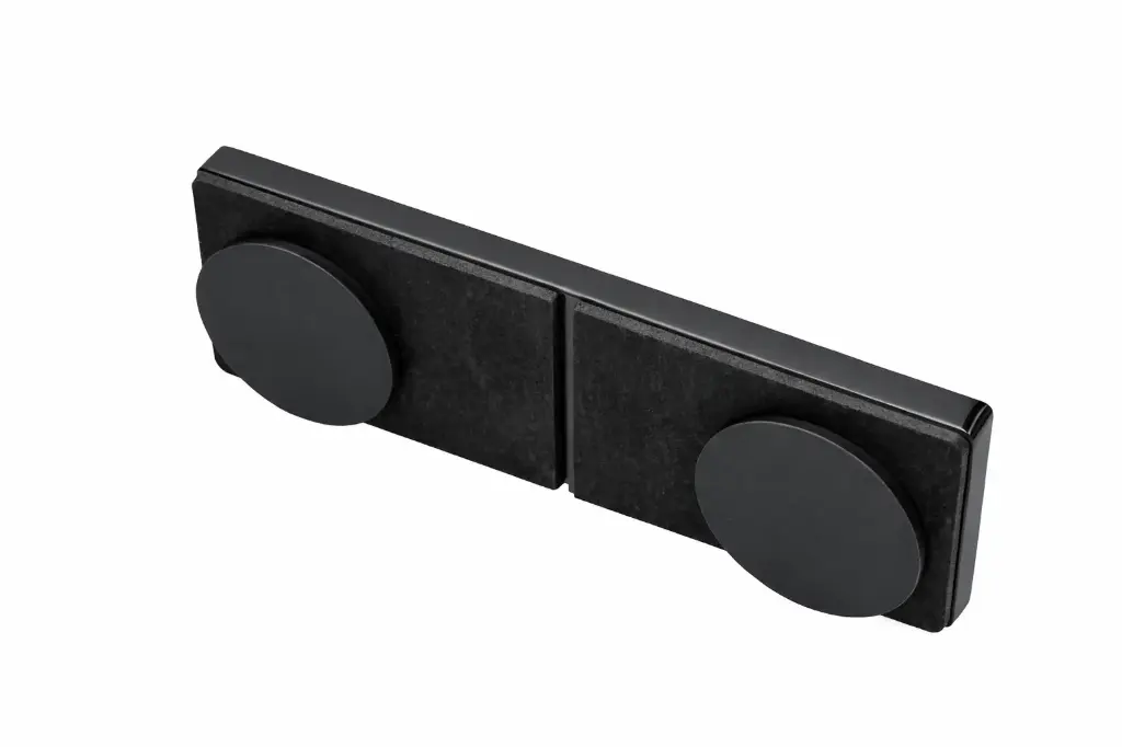 Poseidon Längsverbinder Glas-Glas 180° (Konus40/Schwarz-Matt)