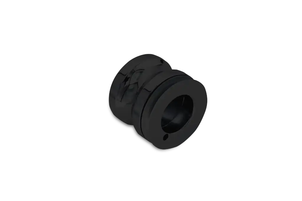 Poseidon Türgriff rund, flächenbündig (Schwarz-Matt)