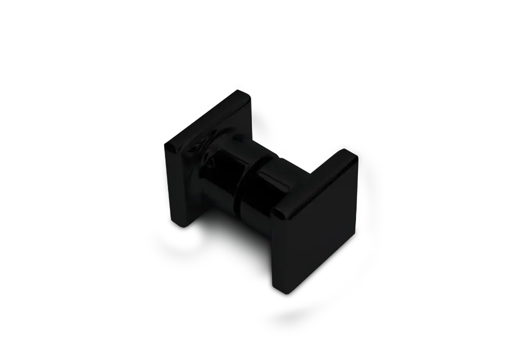 [404002-SM] Poseidon Türgriff beidseitig vierkant (Schwarz-Matt)