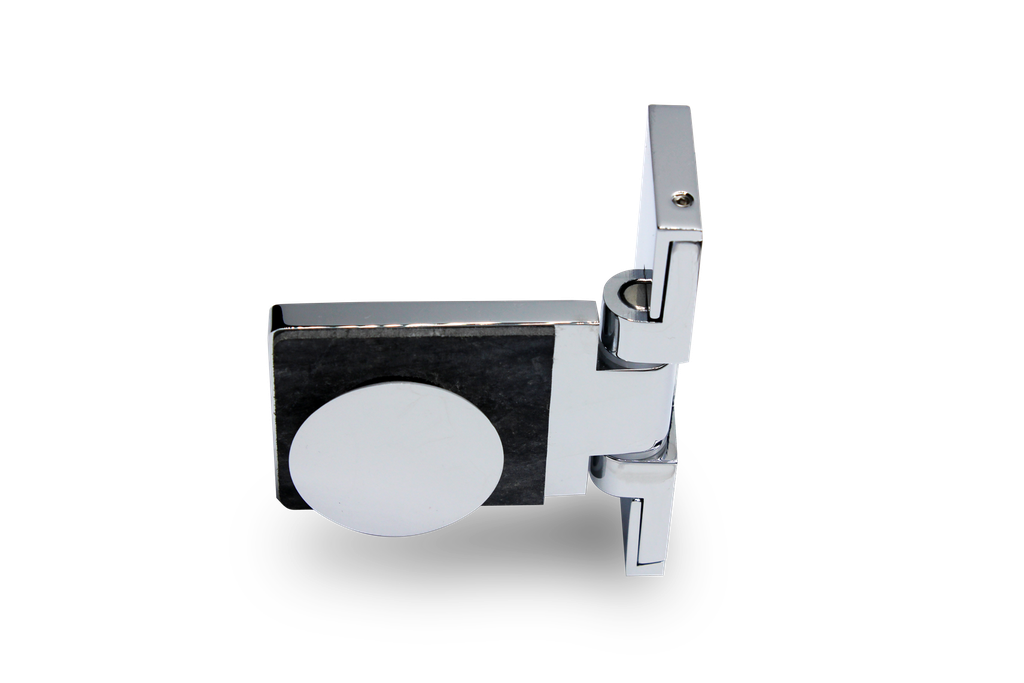 [401001-CG] Poseidon Scharnier Glas-Wand 90° außen (Konus40) (Chrom-Glanz)