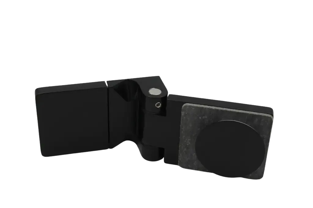 [401002-SM] Poseidon Scharnier Glas-Wand 90° innen (Konus40/Schwarz-Matt)