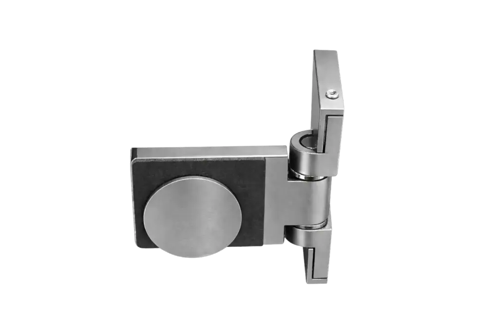 Poseidon Scharnier Glas-Wand 90° außen (Konus40/Niro-Matt)