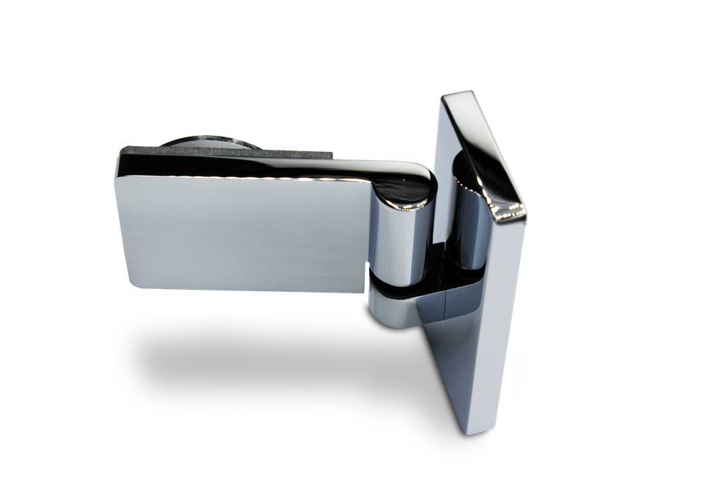 [402004-CG] Poseidon Hebe-Senk Scharnier Glas-Wand 90° rechts (Konus40/Chrom-Glanz)