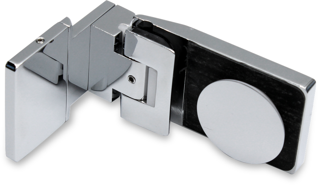 [403001-CG] Poseidon Pendelscharnier Glas-Wand 90° (Konus40/Chrom-Glanz)