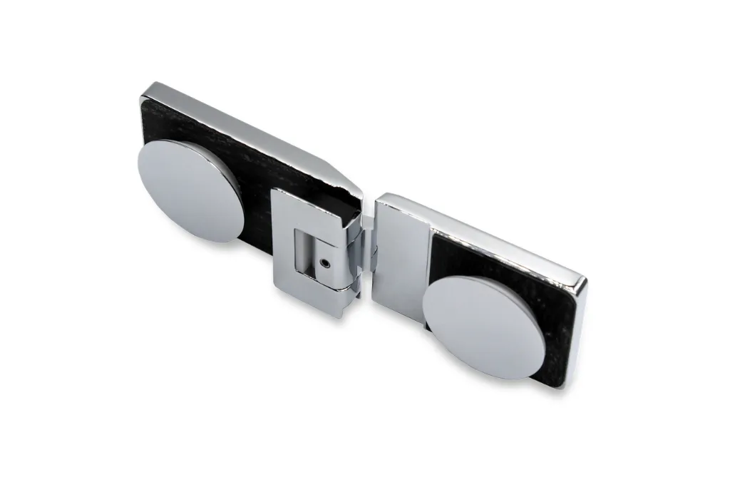 [403002-CG] Poseidon Pendelscharnier Glas-Glas 180° (Konus40) (Chrom-Glanz)
