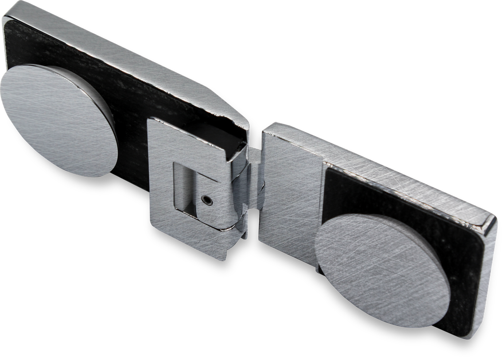 Poseidon Pendelscharnier Glas-Glas 180° (Konus40/Niro-Matt)