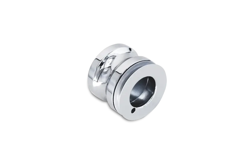 [404001-CG] Poseidon Türgriff rund, flächenbündig (Chrom-Glanz)