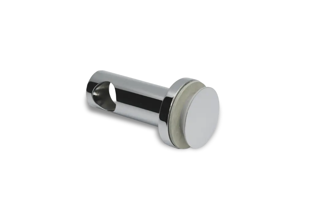 Poseidon Handtuchhalter offen mit flächenbündiger Glasbefestigung (Chrom-Glanz)