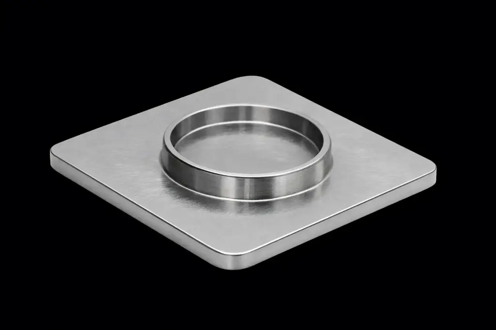 [406010-NM] Abdeckplatte eckig (Niro-Matt)