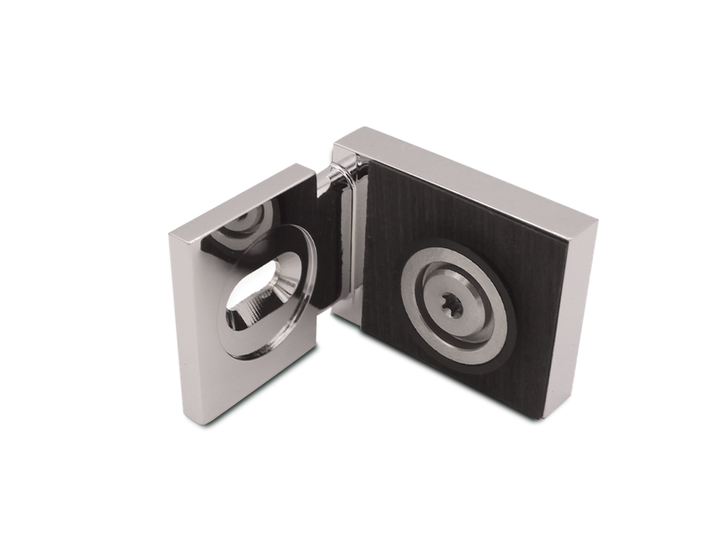 Triton Winkel Glas/Wand 90° Innen für 8mm Glas (Chrom-Glanz)