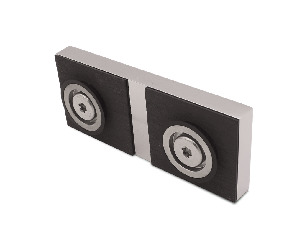 Triton Längsverbinder Glas/Glas180° für 8mm Glas (Chrom-Glanz)