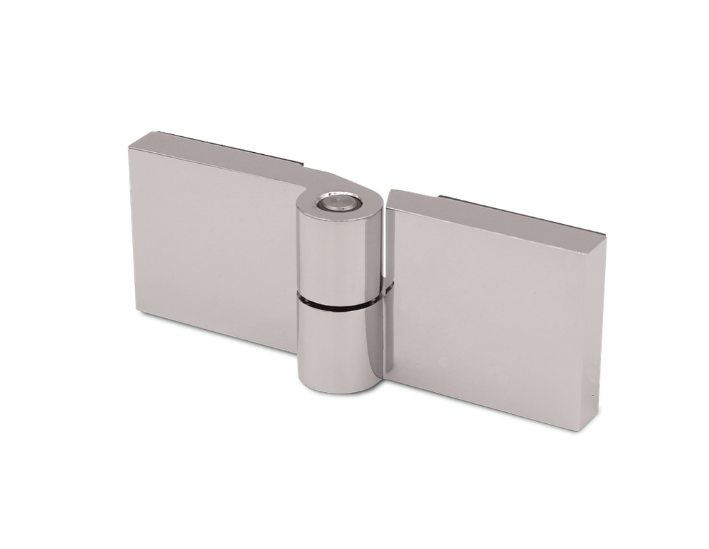 Triton Hebe-Senk Scharnier Glas/Glas 180° rechts für 6/8mm Glas (Chrom-Glanz)