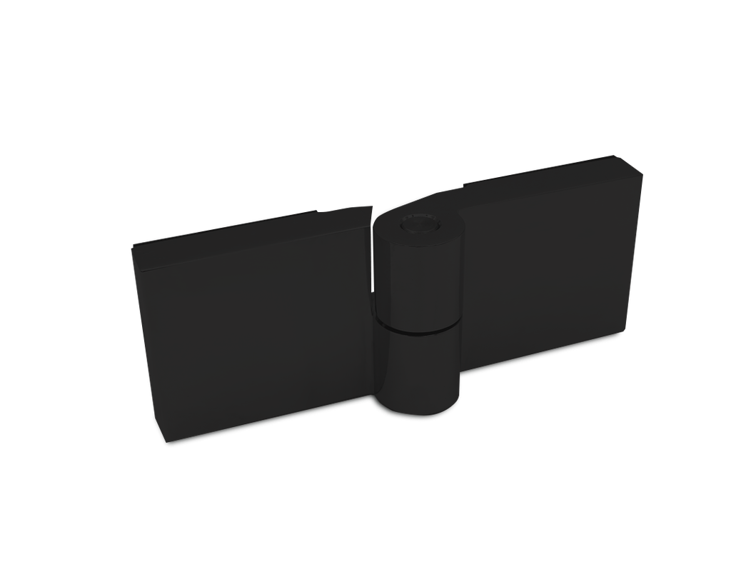 Triton Hebe-Senk Scharnier Glas/Glas 180° links für 6/8mm Glas (Schwarz-Matt)