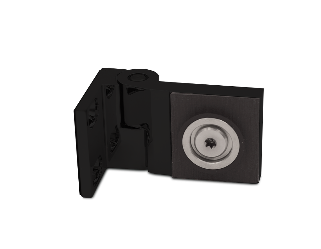 Triton Hebe-Senk Scharnier Glas/Wand 90° rechts für 6/8mm Glas (Schwarz-Matt)