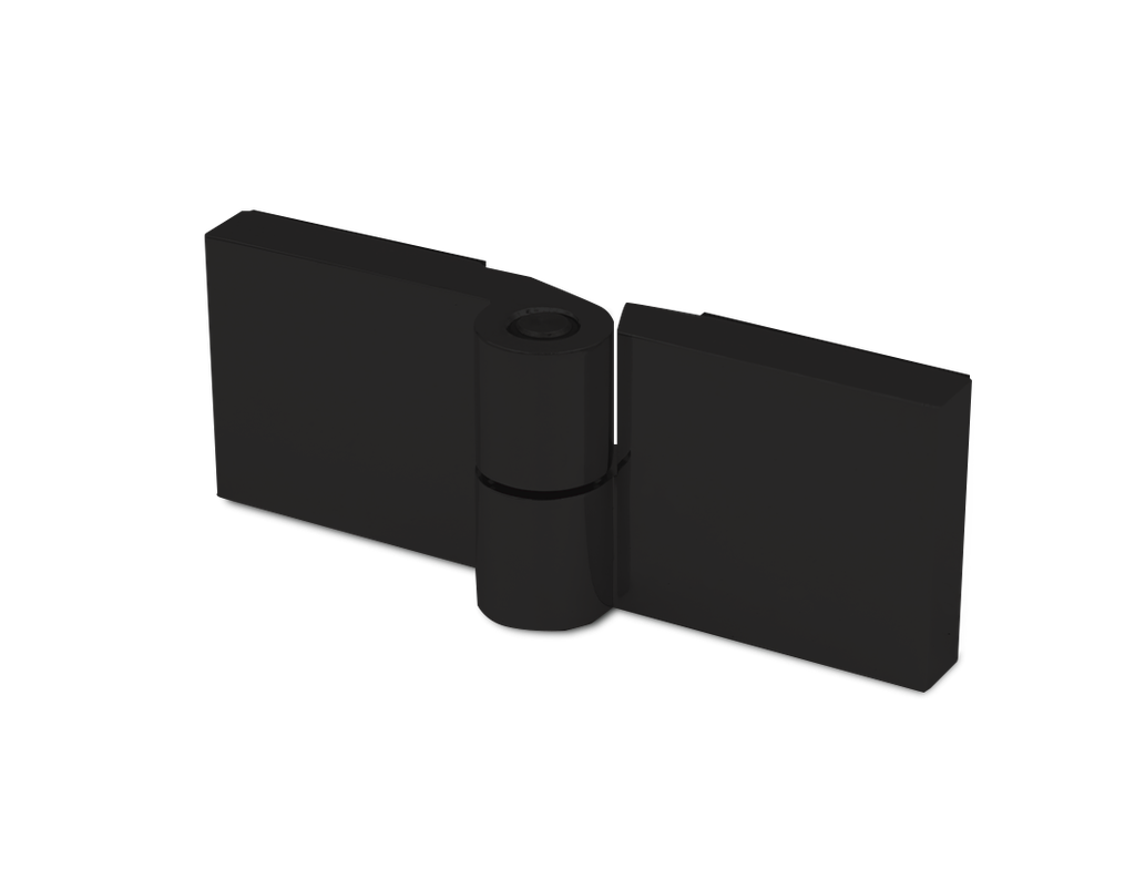 Triton Hebe-Senk Scharnier Glas/Glas 180° rechts für 6/8mm Glas (Schwarz-Matt)