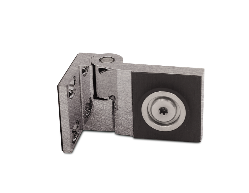 Triton Hebe-Senk Scharnier Glas/Wand 90° rechts für 6/8mm Glas (Niro-Matt)