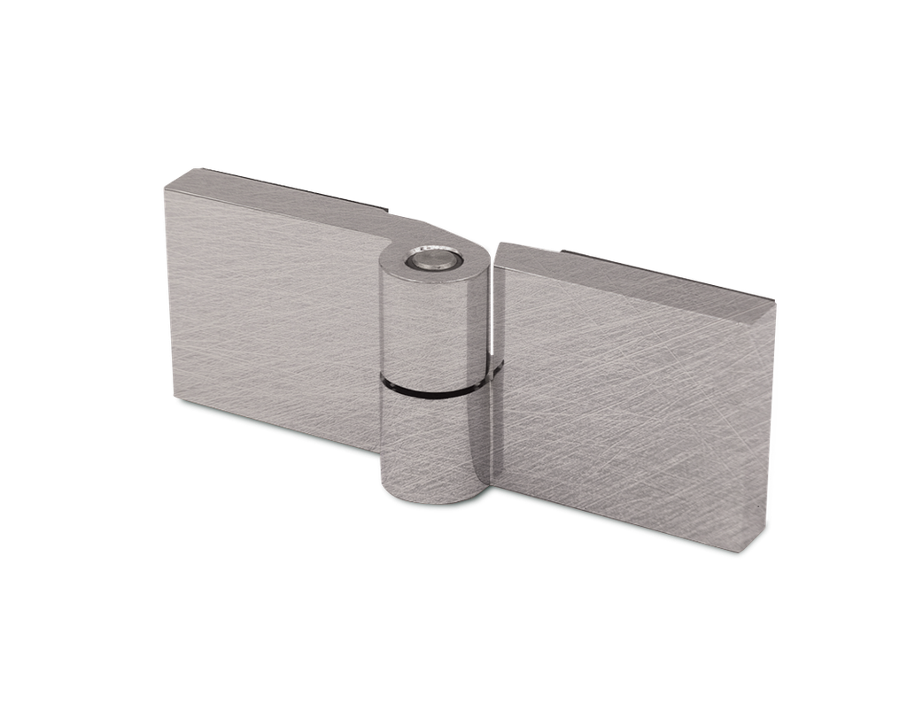 Triton Hebe-Senk Scharnier Glas/Glas 180° rechts für 6/8mm Glas (Niro-Matt)