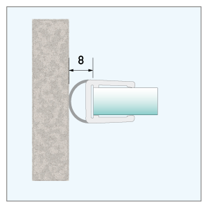 Streifdichtung 8mm, 2.010mm