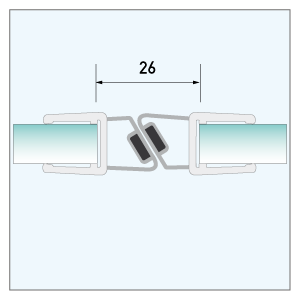 [910104] Magnetdichtung 2-180°, 2.500mm