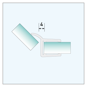 Mitteldichtprofil 135°, 2.500mm