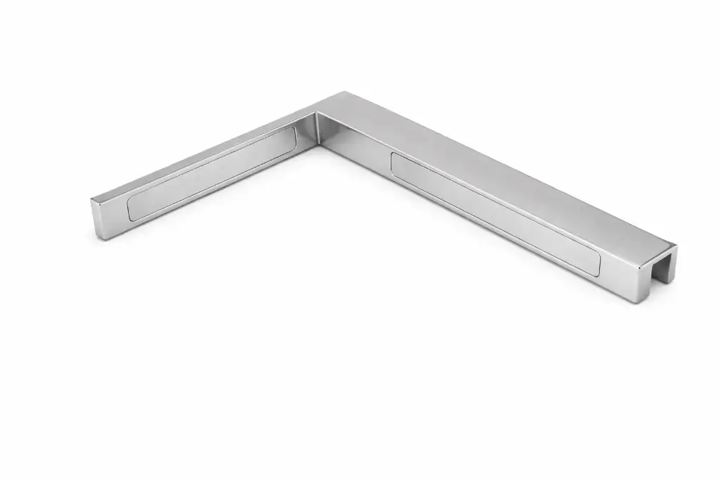 Stabilisierungswinkel Glas-Wand 90° Rechts (Niro-Matt)