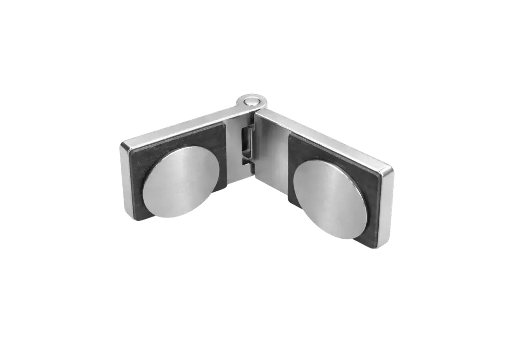 Poseidon Scharnier Glas-Glas 90° (Konus40/Niro-Matt)