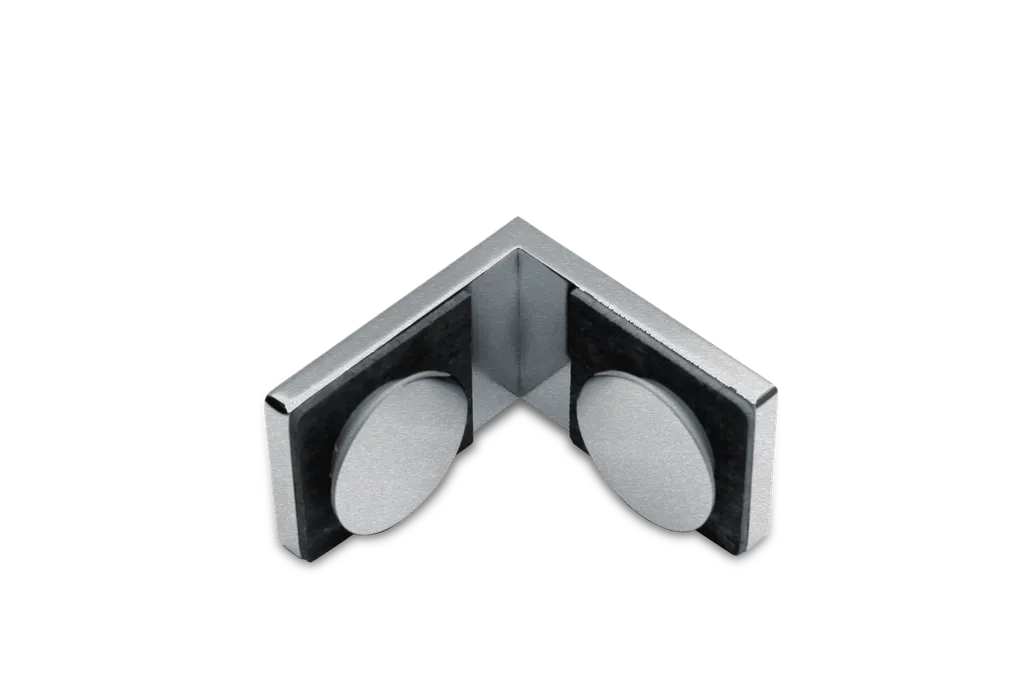 Poseidon Winkelverbinder Glas-Glas 90° (Konus40)