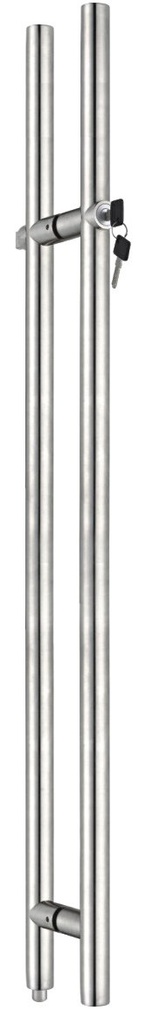 [FT-SB-100046] Abschließbares Stoßgriffpaar für Glastüren Ø 35 mm