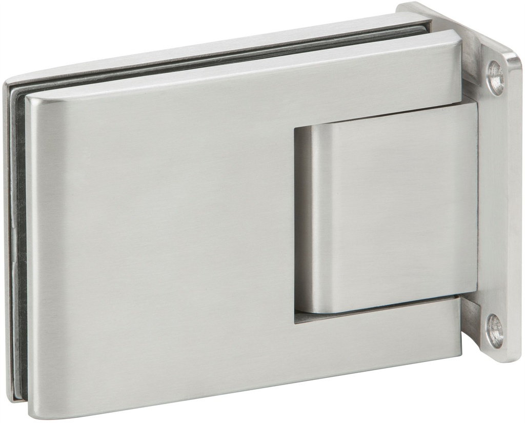 [FT-SB-100047] Pendeltürband Glas–Wand (Edelstahl matt)