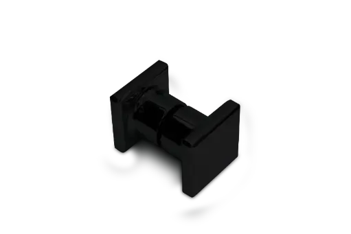 [404102] Poseidon Türgriff beidseitig vierkant (Schwarz-Matt)