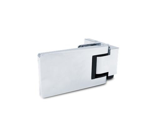 [403009] Poseidon Pendel-Hebe-Senk Scharnier Glas-Wand innen 90° rechts (Konus40/Chrom-Glanz)