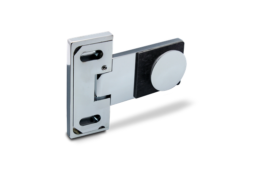 [401003] Poseidon Scharnier Glas-Wand 180° (Konus40/Chrom-Glanz)