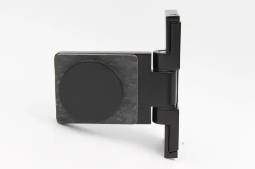 [401101] Poseidon Scharnier Glas-Wand 90° außen (Konus40/Schwarz-Matt)