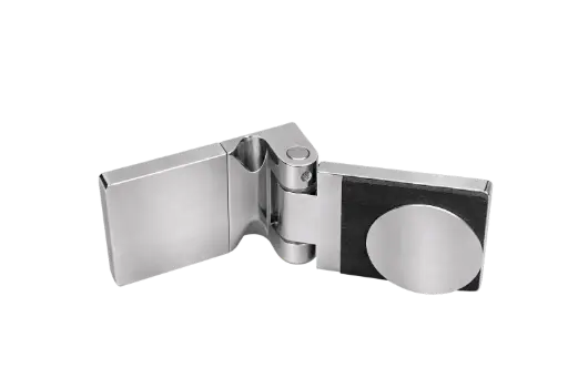 [401202] Poseidon Scharnier Glas-Wand 90° innen (Konus40/Niro-Matt)