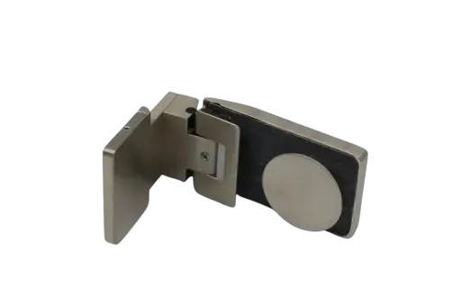 [403201] Poseidon Pendelscharnier Glas-Wand 90° (Konus40/Niro-Matt)