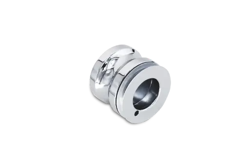 [404001] Poseidon Türgriff rund, flächenbündig (Chrom-Glanz)