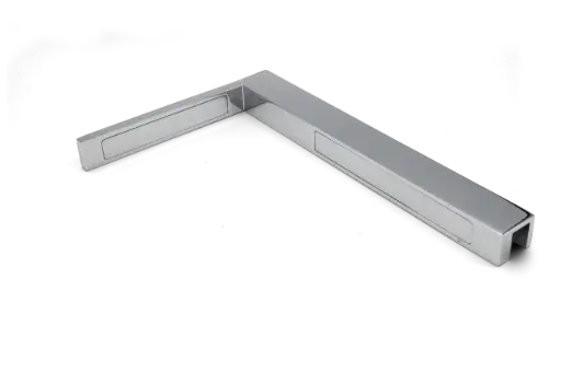 [405041] Stabilisierungswinkel Glas-Wand 90° Rechts (Chrom-Glanz)