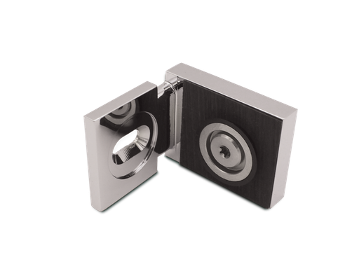 [410002] Triton Winkel Glas/Wand 90° Innen für 8mm Glas (Chrom-Glanz)