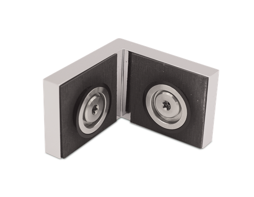 [410005] Triton Winkel Glas/Glas 90° für 8mm Glas (Chrom-Glanz)