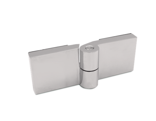 [412003] Triton Hebe-Senk Scharnier Glas/Glas 180° links für 6/8mm Glas (Chrom-Glanz)