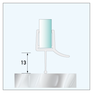 [900142] Wasserabweisprofil kurz, 2.010mm