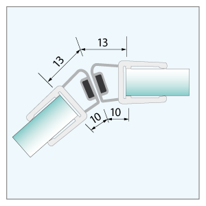 [910102] Magnetdichtung 135°, 2.500mm