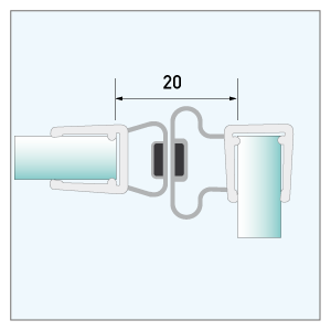 [910105] Magnetdichtung 1-90°, 2.500mm