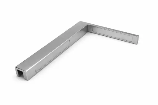 [405240] Stabilisierungswinkel Glas-Wand 90° Links (Niro-Matt) 