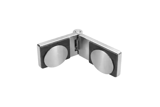 [401204] Poseidon Scharnier Glas-Glas 90° (Konus40/Niro-Matt)